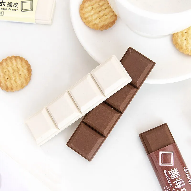 Chocolate Cookies Multi-Layer Rubber Pencil Eraser