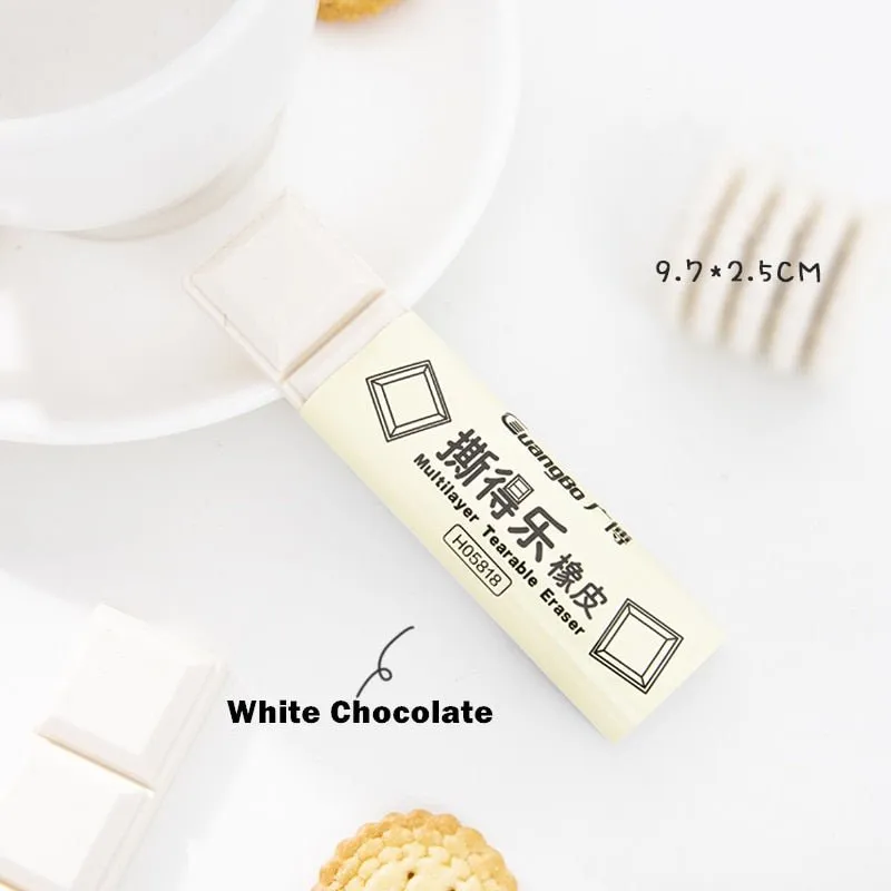 Chocolate Cookies Multi-Layer Rubber Pencil Eraser