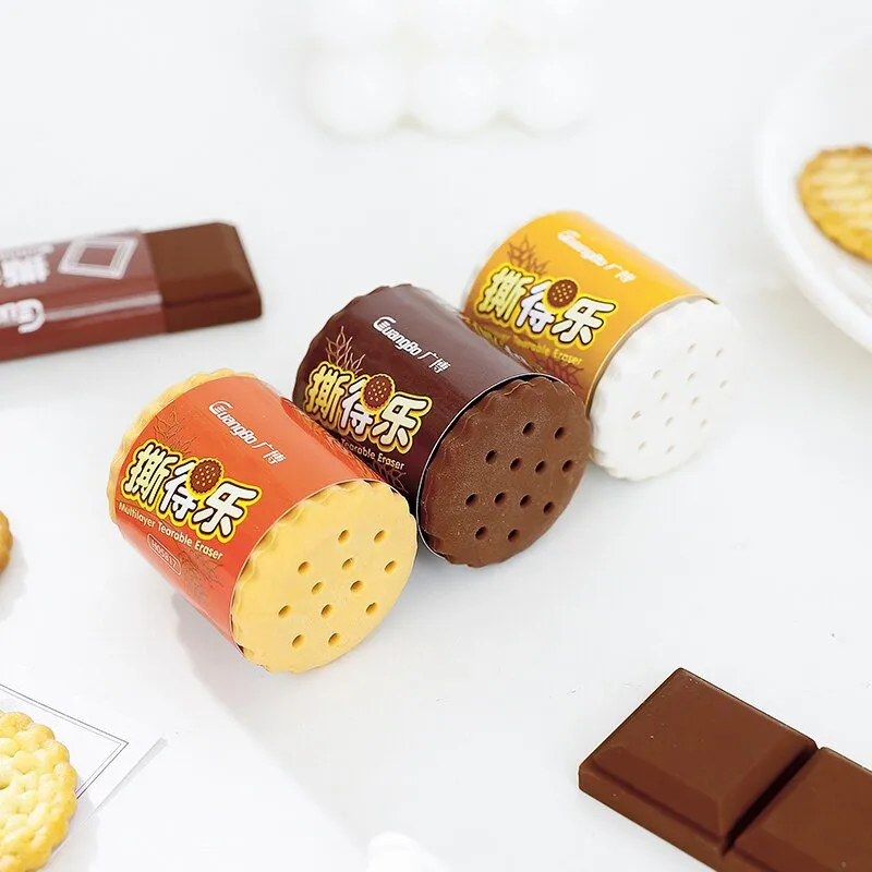 Chocolate Cookies Multi-Layer Rubber Pencil Eraser