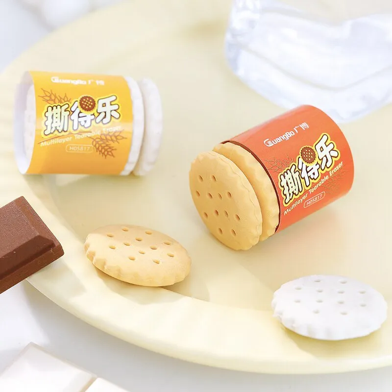 Chocolate Cookies Multi-Layer Rubber Pencil Eraser