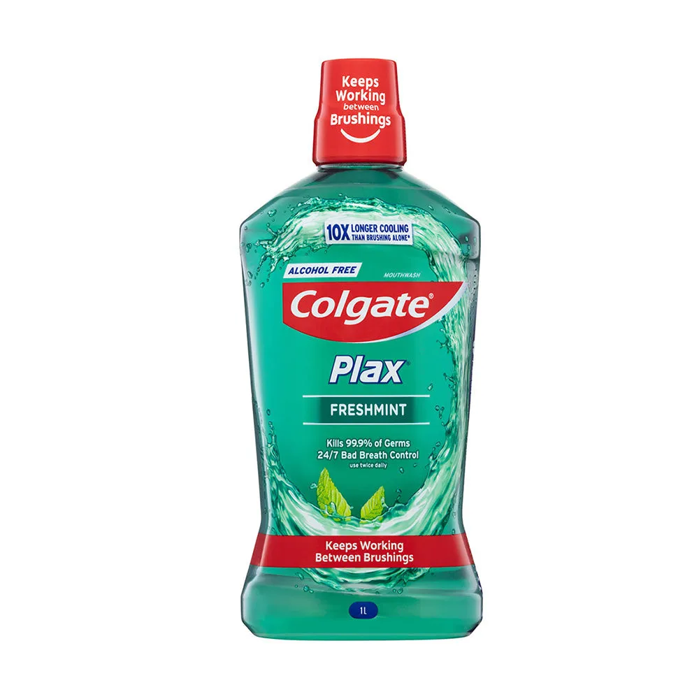 Colgate Plax Freshmint Mouthwash - Alcohol-Free, 1L