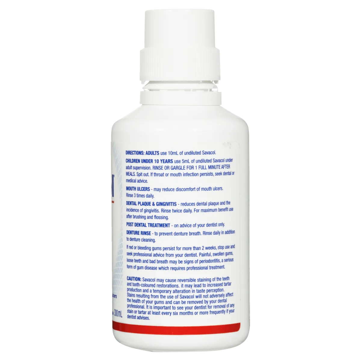 Colgate Savacol Antiseptic Mouth & Throat Rinse Alcohol Free 300mL