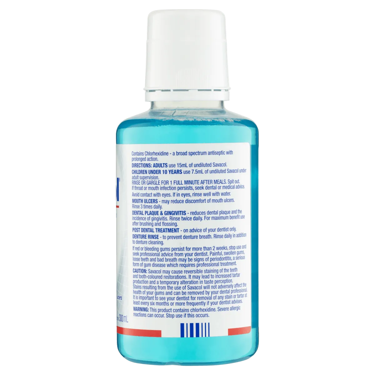 Colgate Savacol Antiseptic Mouth & Throat Rinse Fresh Mint 300mL