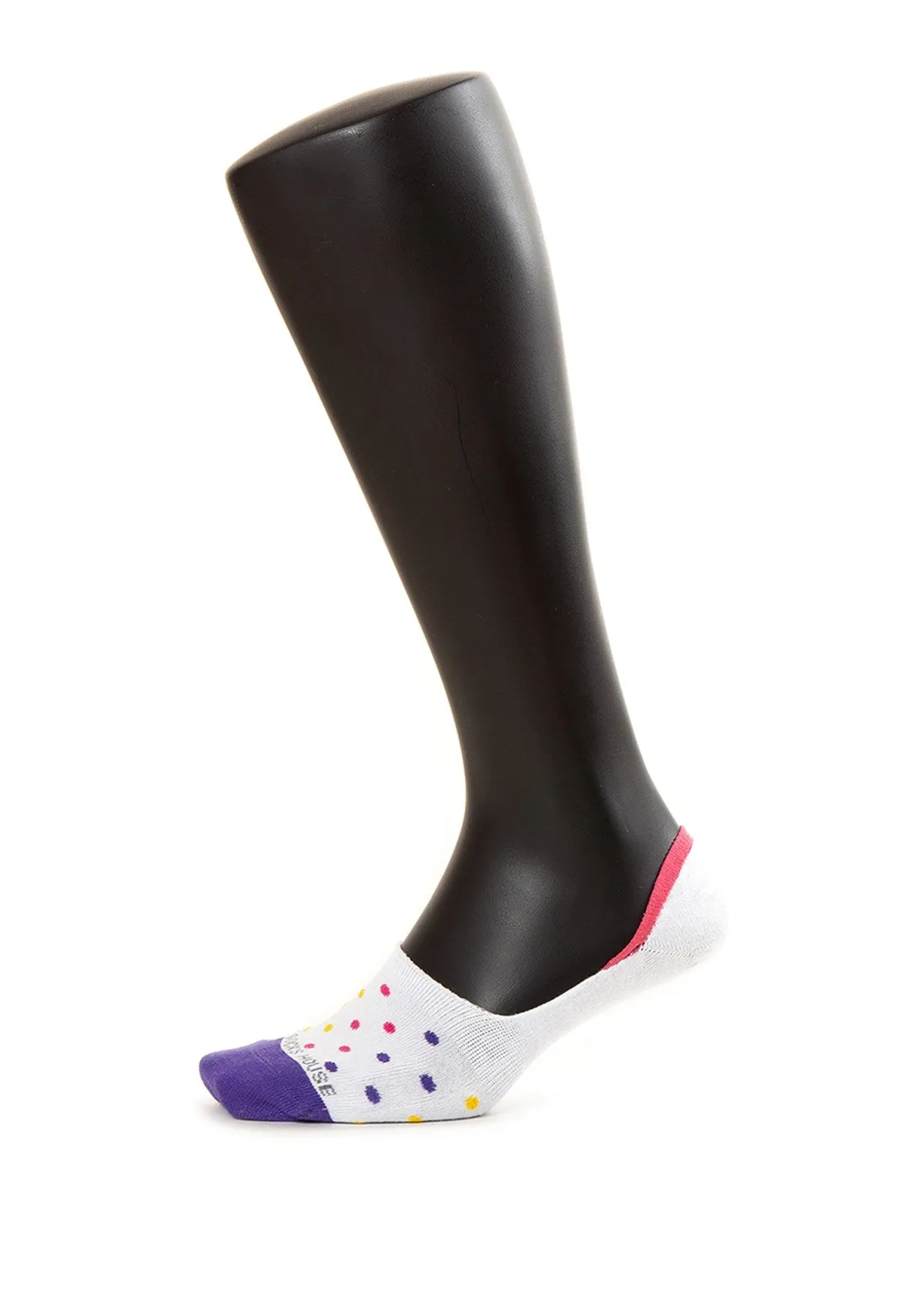 Colored Dots Design Women Invisible Socks