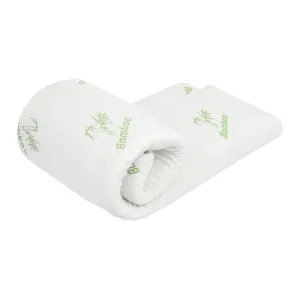 COOL GEL Memory Foam Mattress Topper Bamboo Fabric Cover 4CM 5-Zone Single Size