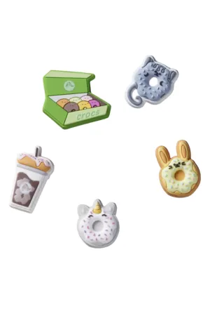 CROCS COFFEE AND DONUTS JIBBITZ CHARMS 5PK - MULTI