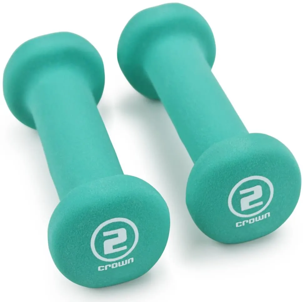 Crown Sporting Goods Neoprene Body Sculpting Hand Weights (1-Pair)