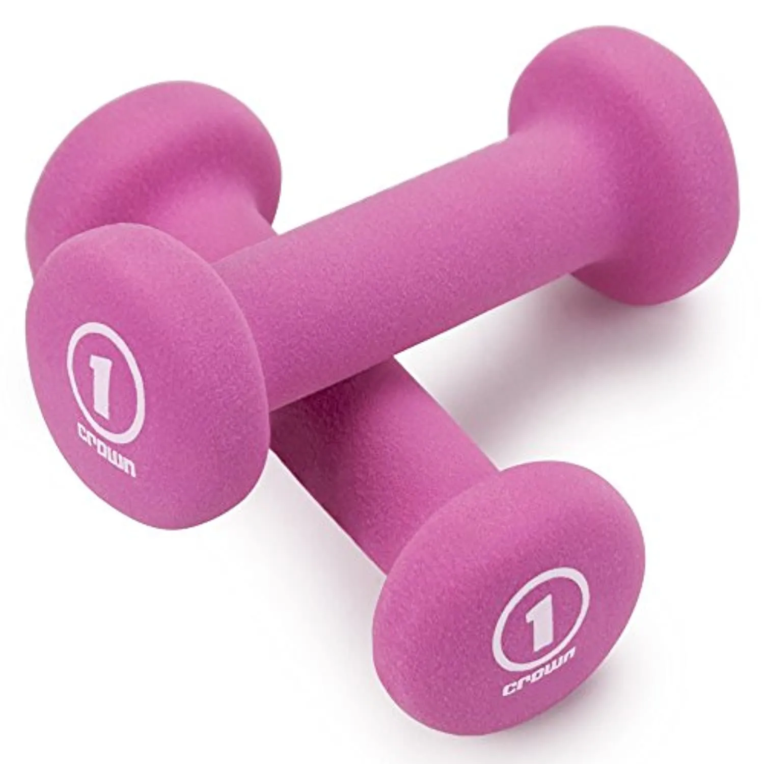 Crown Sporting Goods Neoprene Body Sculpting Hand Weights (1-Pair)