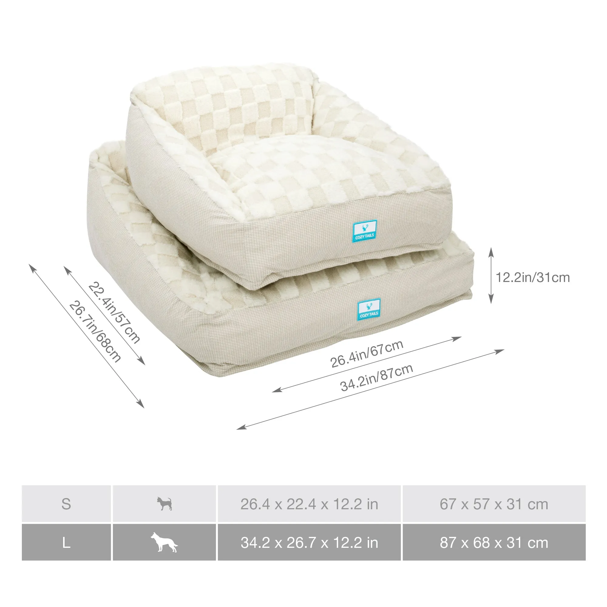 CT018  Premium Soft Memory Foam Dog Bed Sofa