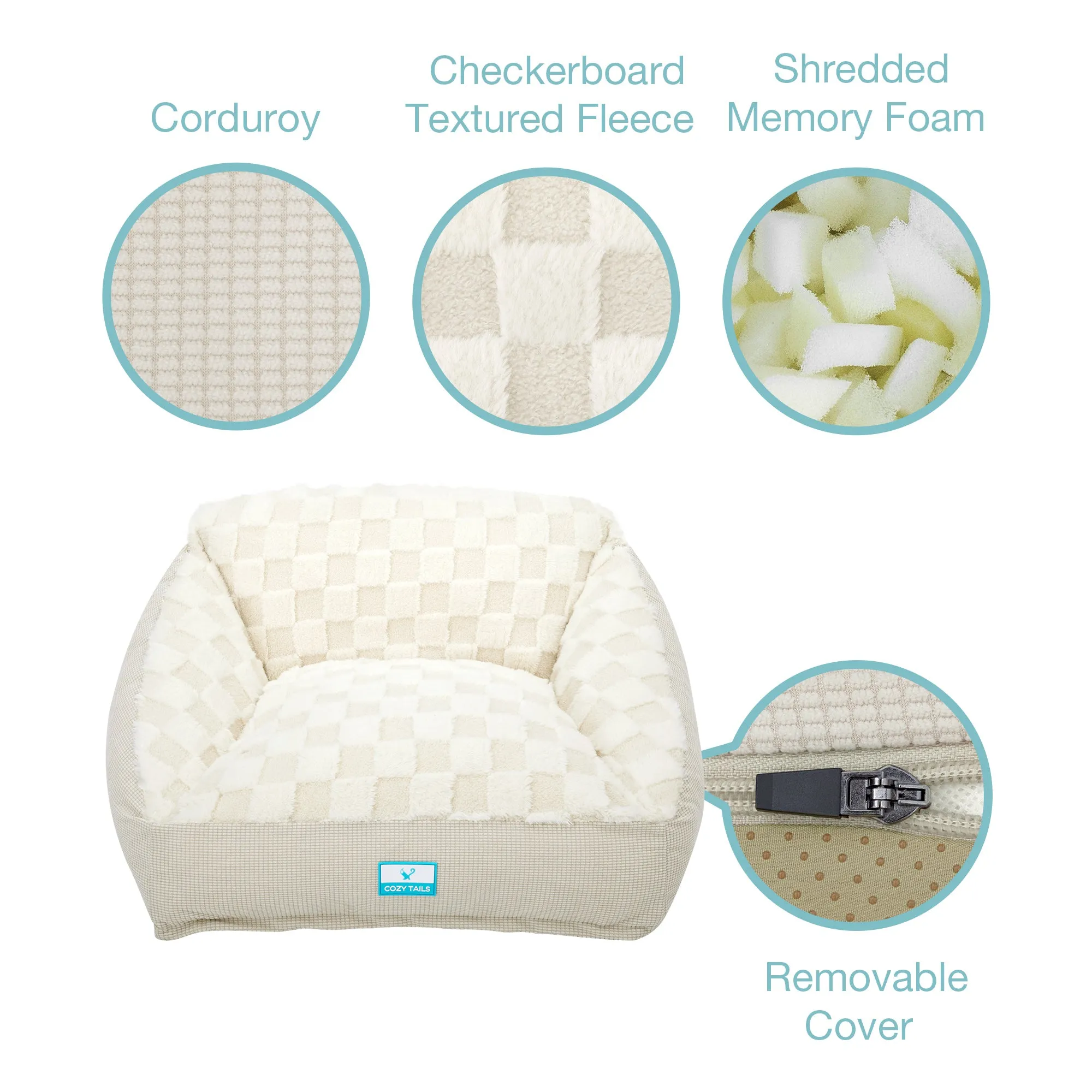 CT018  Premium Soft Memory Foam Dog Bed Sofa