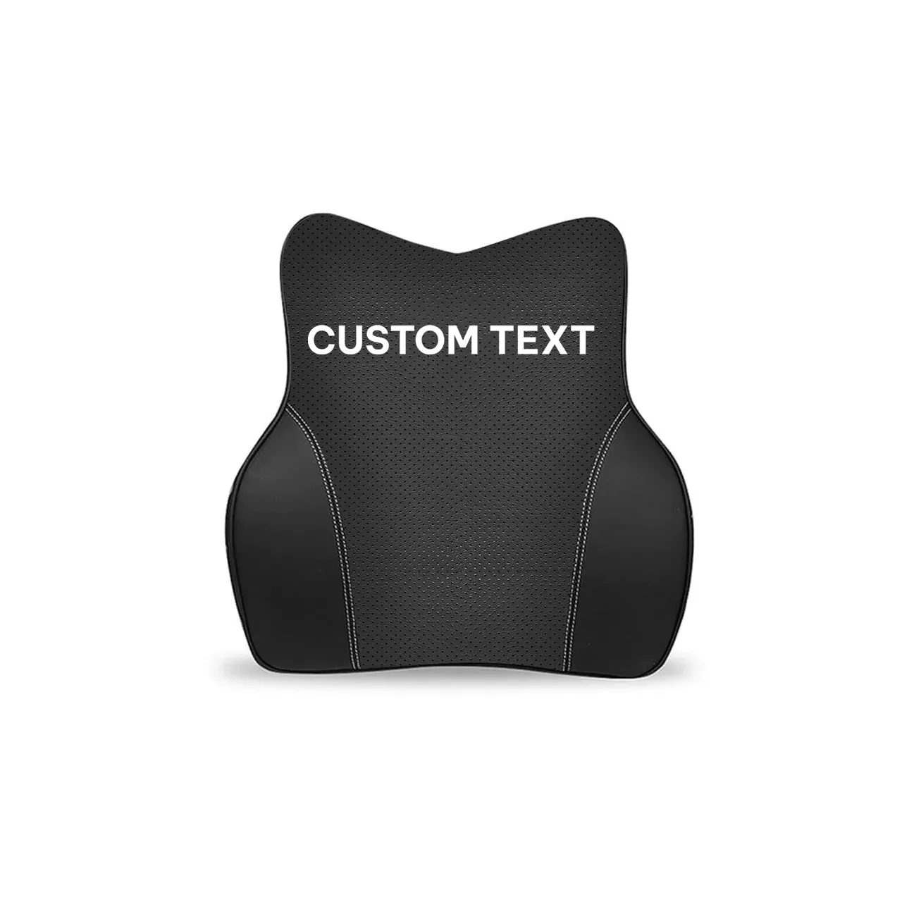 Custom Text For Car Headrest Neck Pillow and Lumbar Support Back Cushion Kit, Compatible with All Cars, Memory Foam Erognomic Design Universal Fit Muscle Pain and Tension Relief for Car Seat FT13992