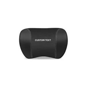 Custom Text For Car Headrest Neck Pillow and Lumbar Support Back Cushion Kit, Compatible with All Cars, Memory Foam Erognomic Design Universal Fit Muscle Pain and Tension Relief for Car Seat FT13992