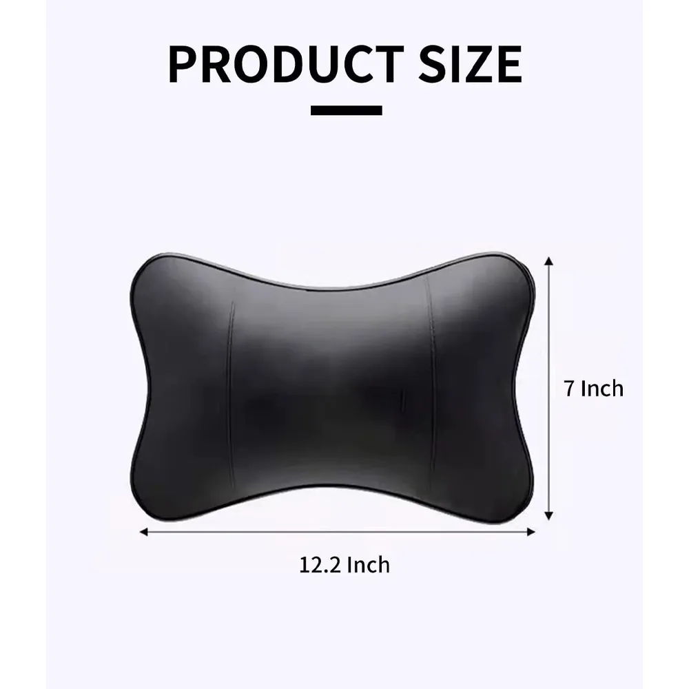 Custom Text For For Thickened Foam Car Neck Pillow, Compatible with All Cars, Soft Leather Headrest (2 Pieces) for Driving Home Office FM13990