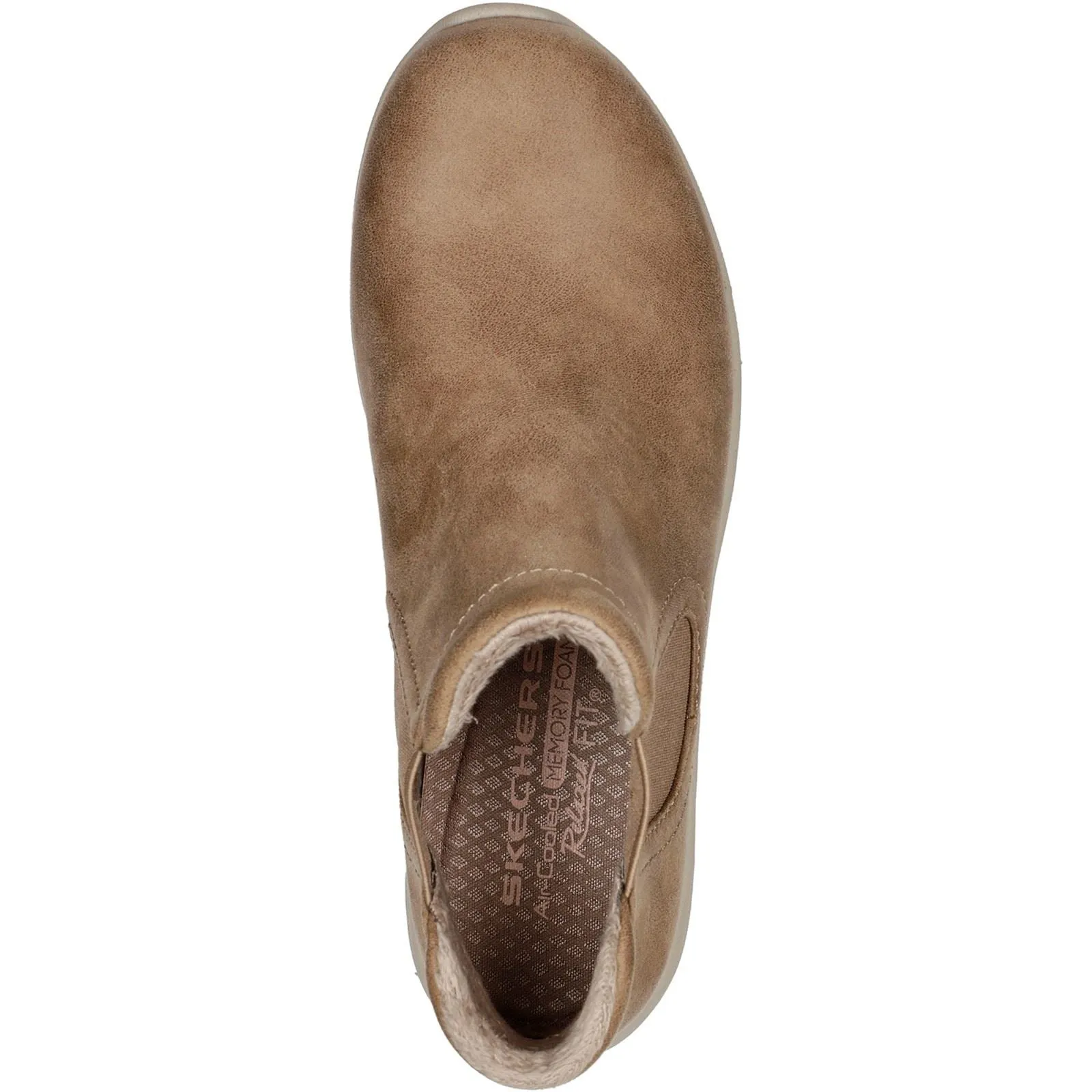 Damen-Chelsea-Stiefel Skechers 158388 Reggae Fest 2.0 NY aus Mikroleder in weiter Passform