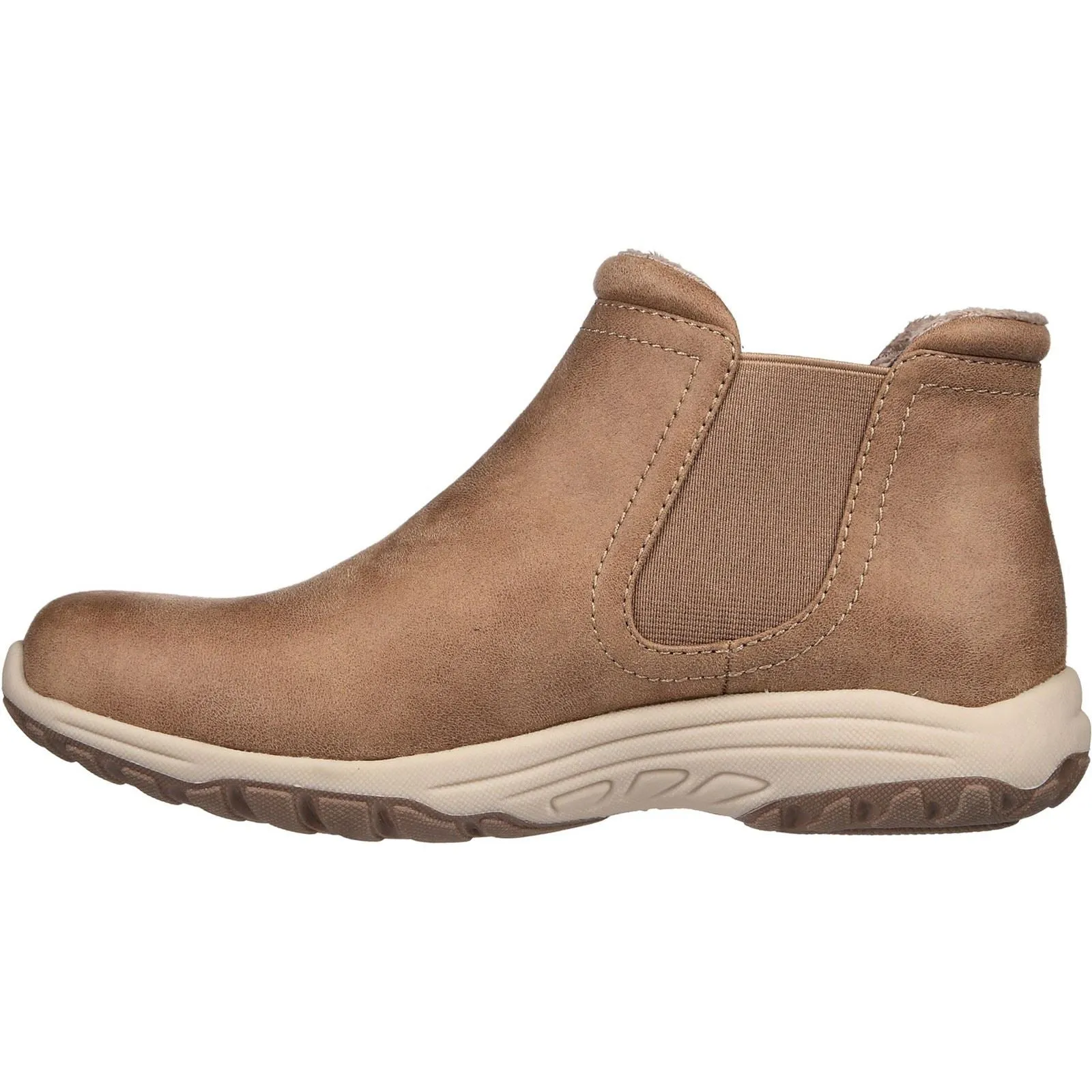 Damen-Chelsea-Stiefel Skechers 158388 Reggae Fest 2.0 NY aus Mikroleder in weiter Passform