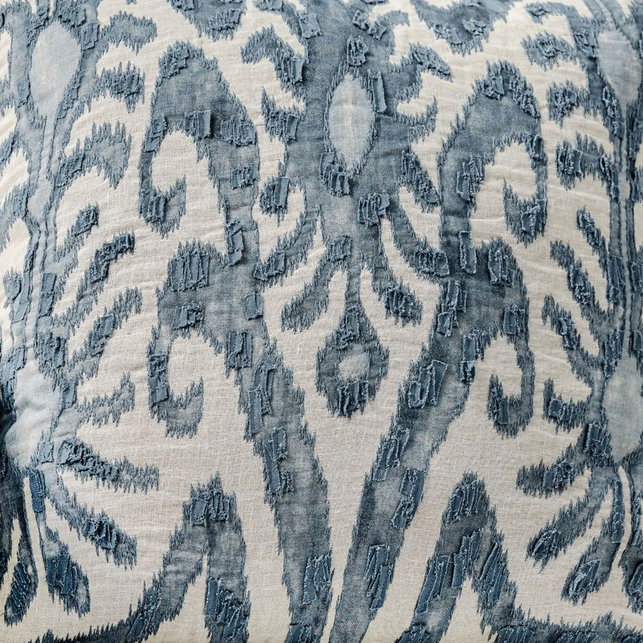 Delancey Embroidered Pillow_Steel Blue