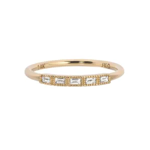 Diamond Baguette Legato Ring