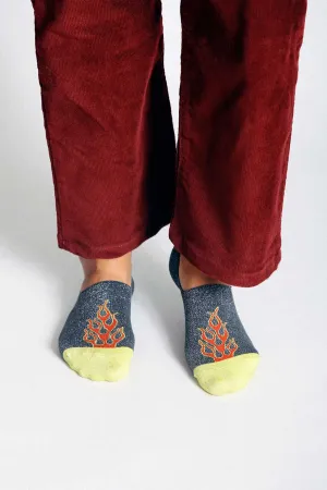 Diva Shimmer No Show Sock