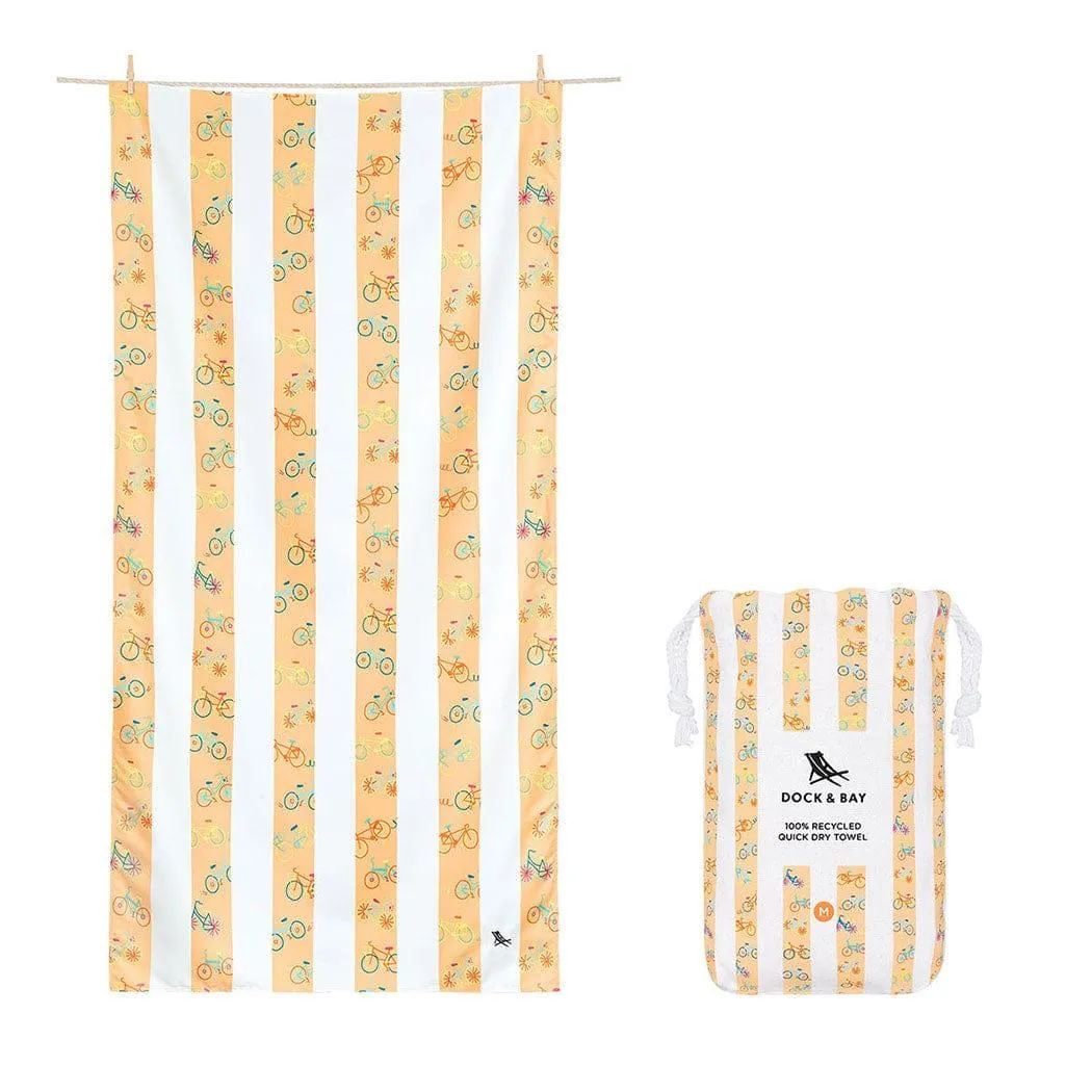 Dock & Bay KIDS Beach Towel | Quick Dry | Bike Bike Baby