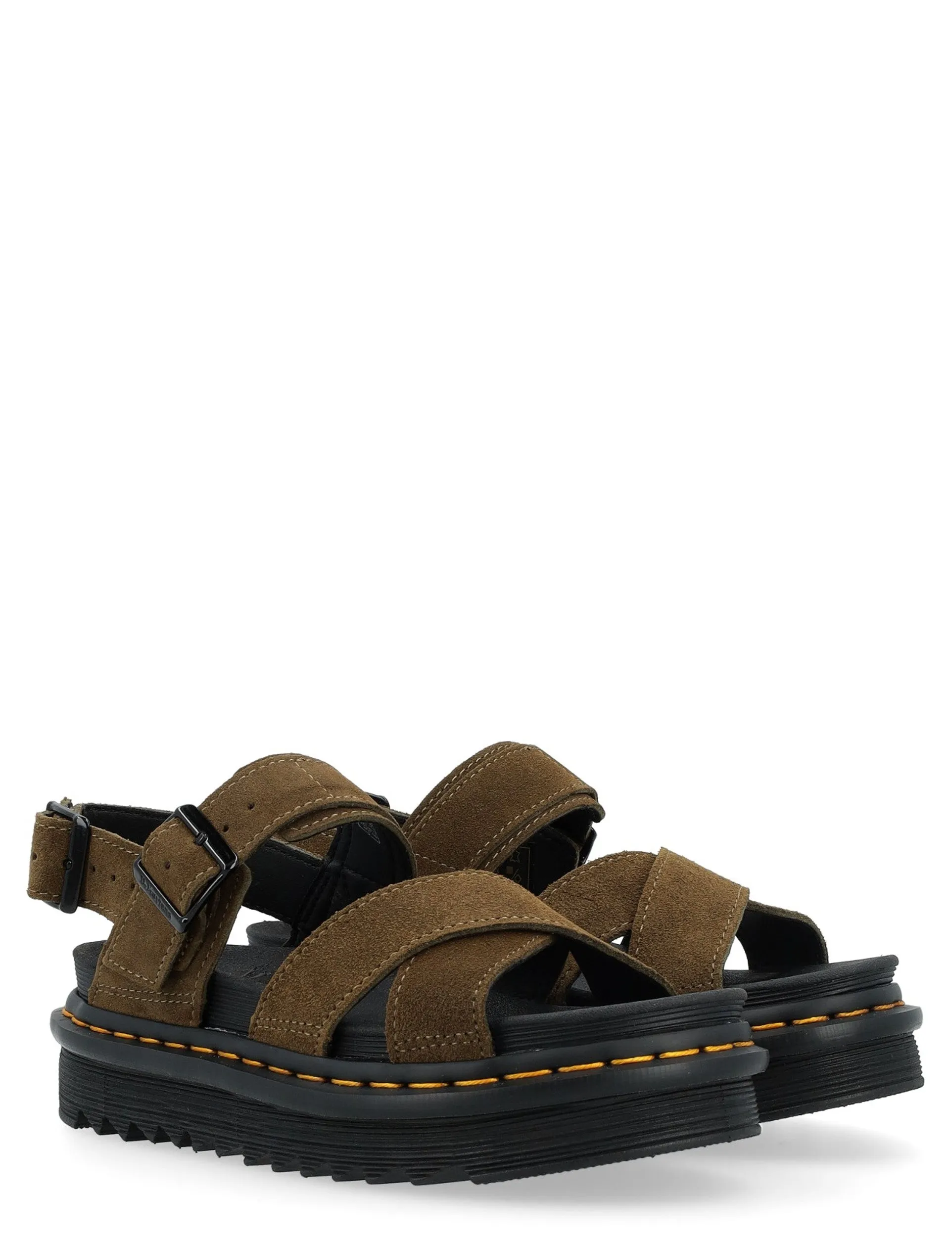Dr. Marten's Women's Voss II Suede Athena Sandal - Olive