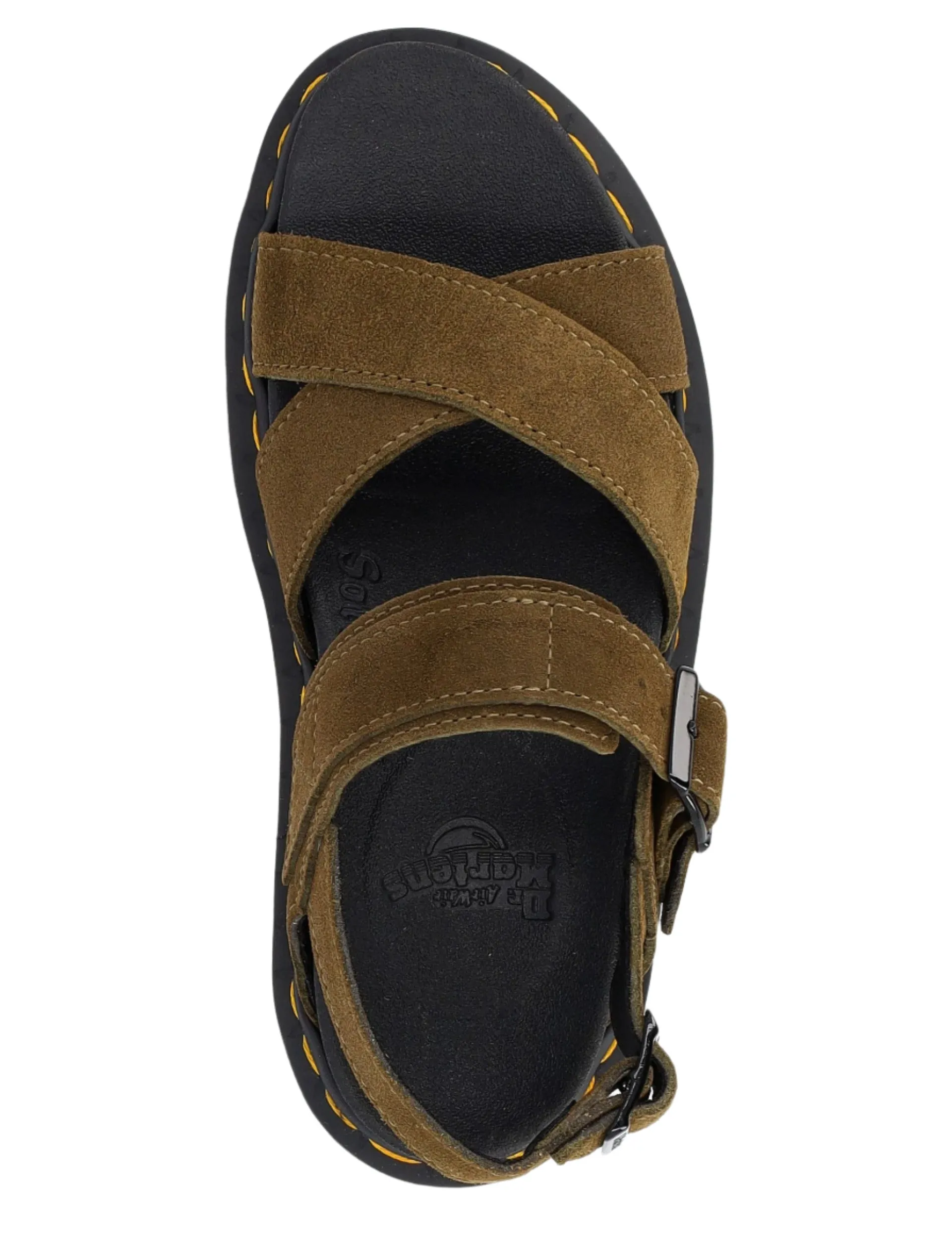 Dr. Marten's Women's Voss II Suede Athena Sandal - Olive