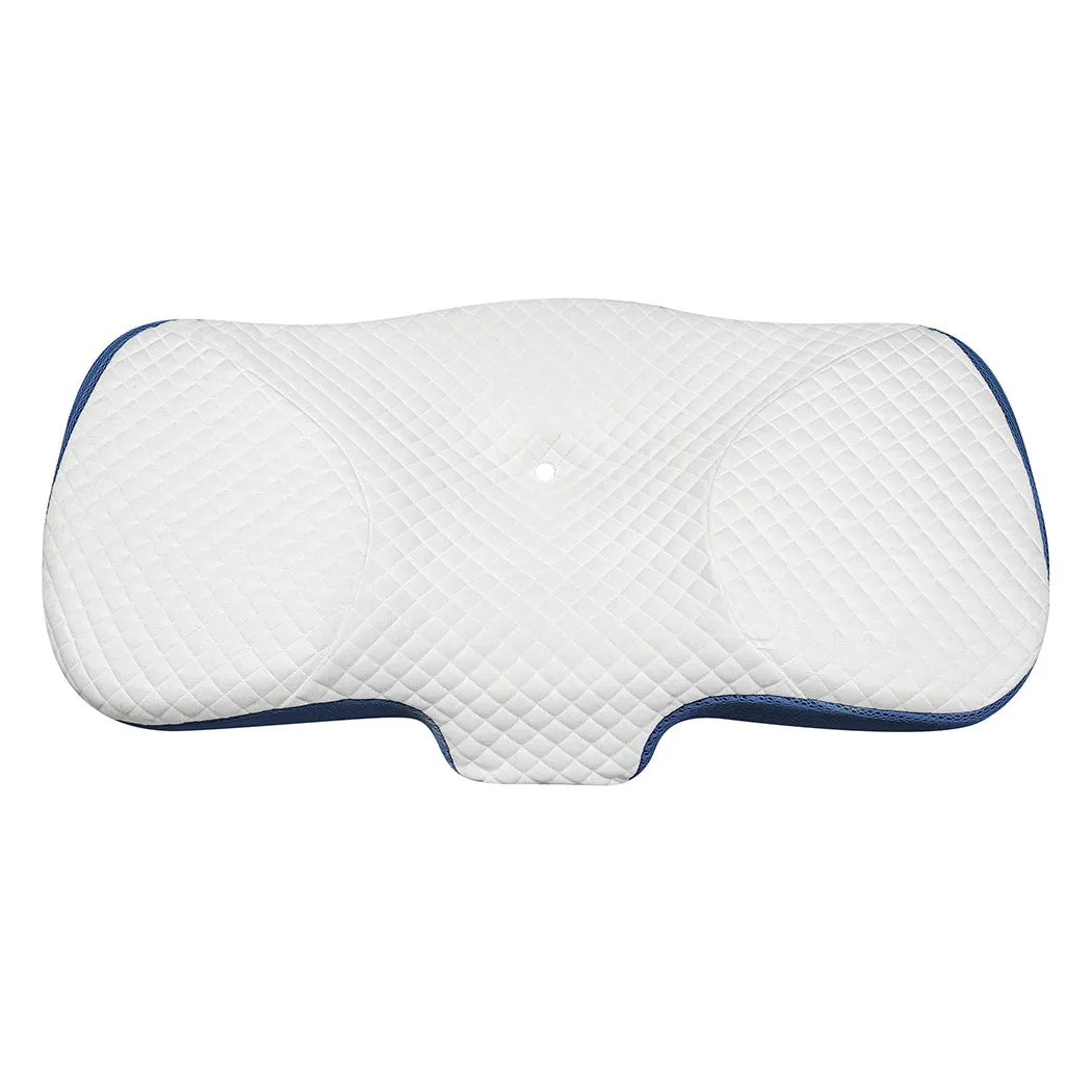 Dreamz Memory Foam Pillow Pillowcase Supprt Blue Rebound