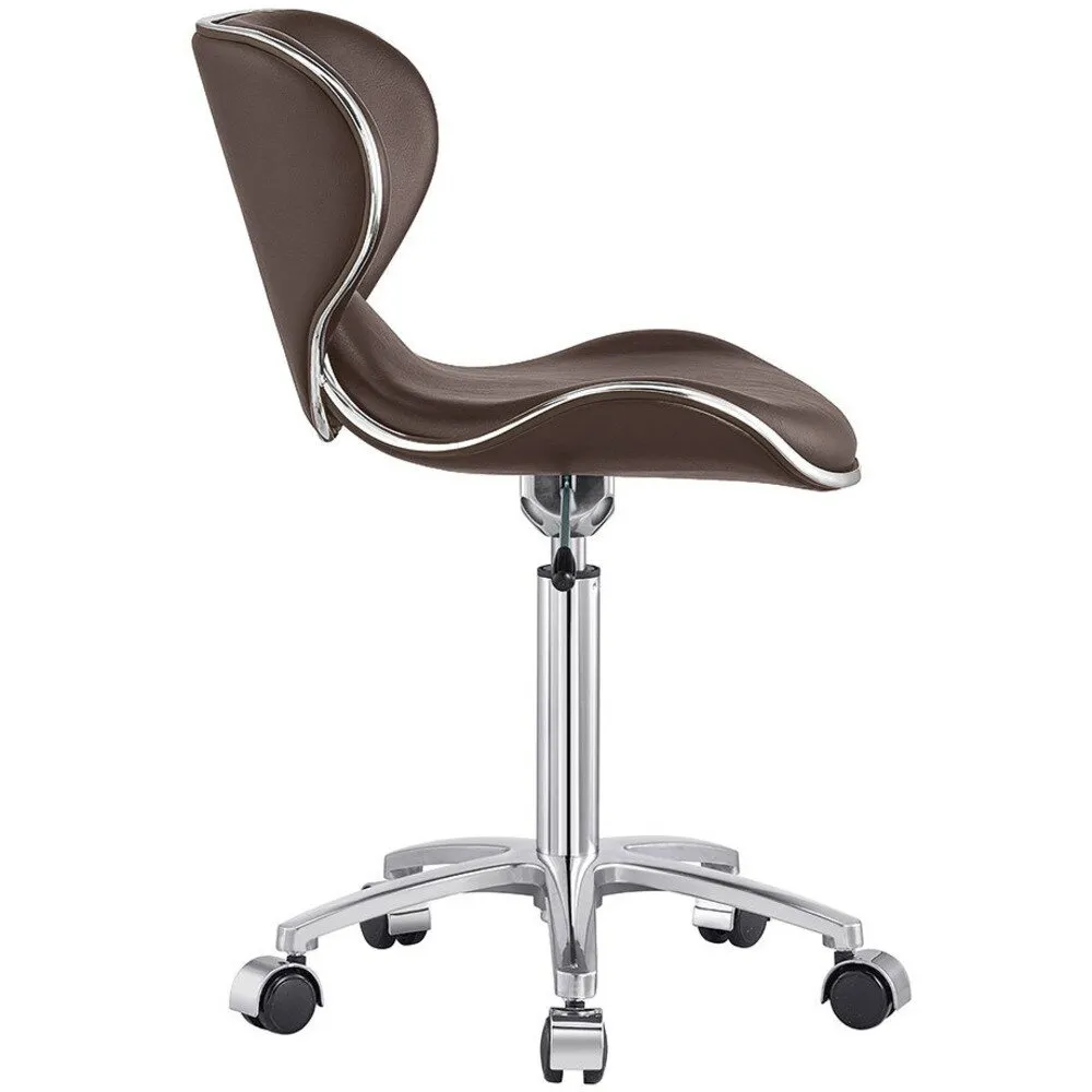 Esperto Stool - BROWN / 16.5" - 23.75" Adjustable Seat Height by DIR Salon Furniture