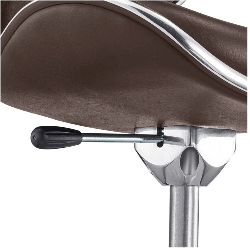 Esperto Stool - BROWN / 16.5" - 23.75" Adjustable Seat Height by DIR Salon Furniture