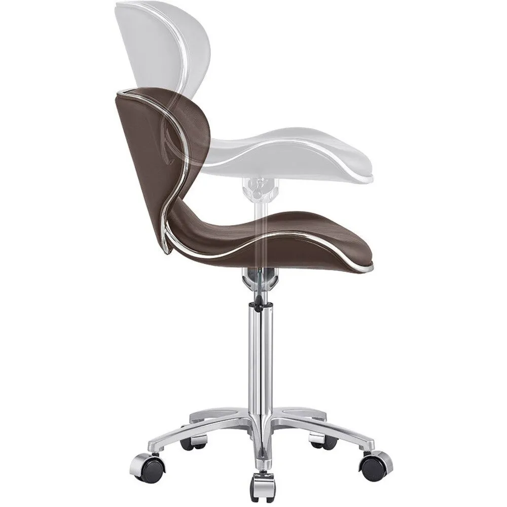 Esperto Stool - BROWN / 16.5" - 23.75" Adjustable Seat Height by DIR Salon Furniture
