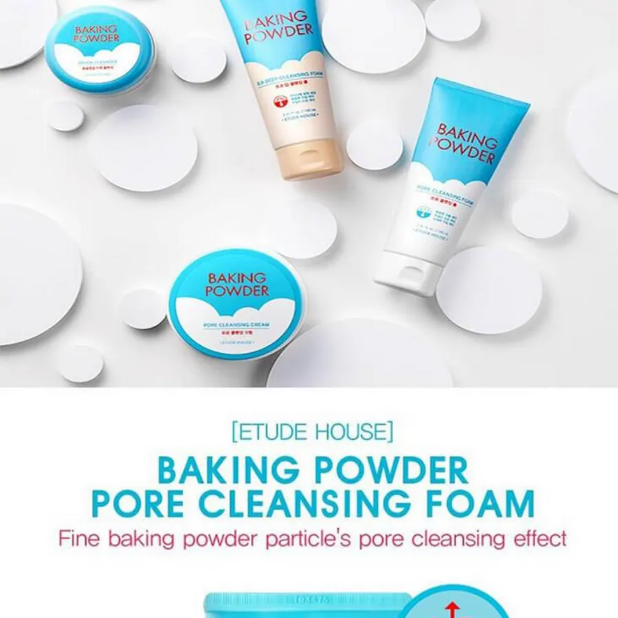 ETUDE HOUSE Baking Powder Pore Cleansing Foam, 160ml/ 5.41 fl.oz