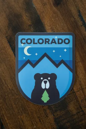 Evening Mountain Bear Sticker