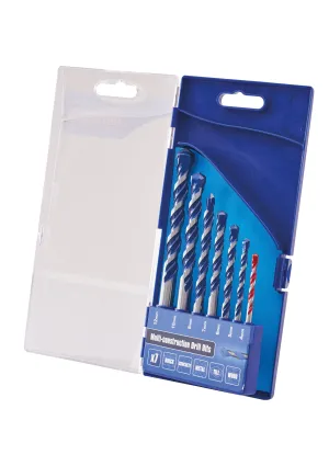 Faithfull 7 Piece Multi-Construction Drill Bit Set