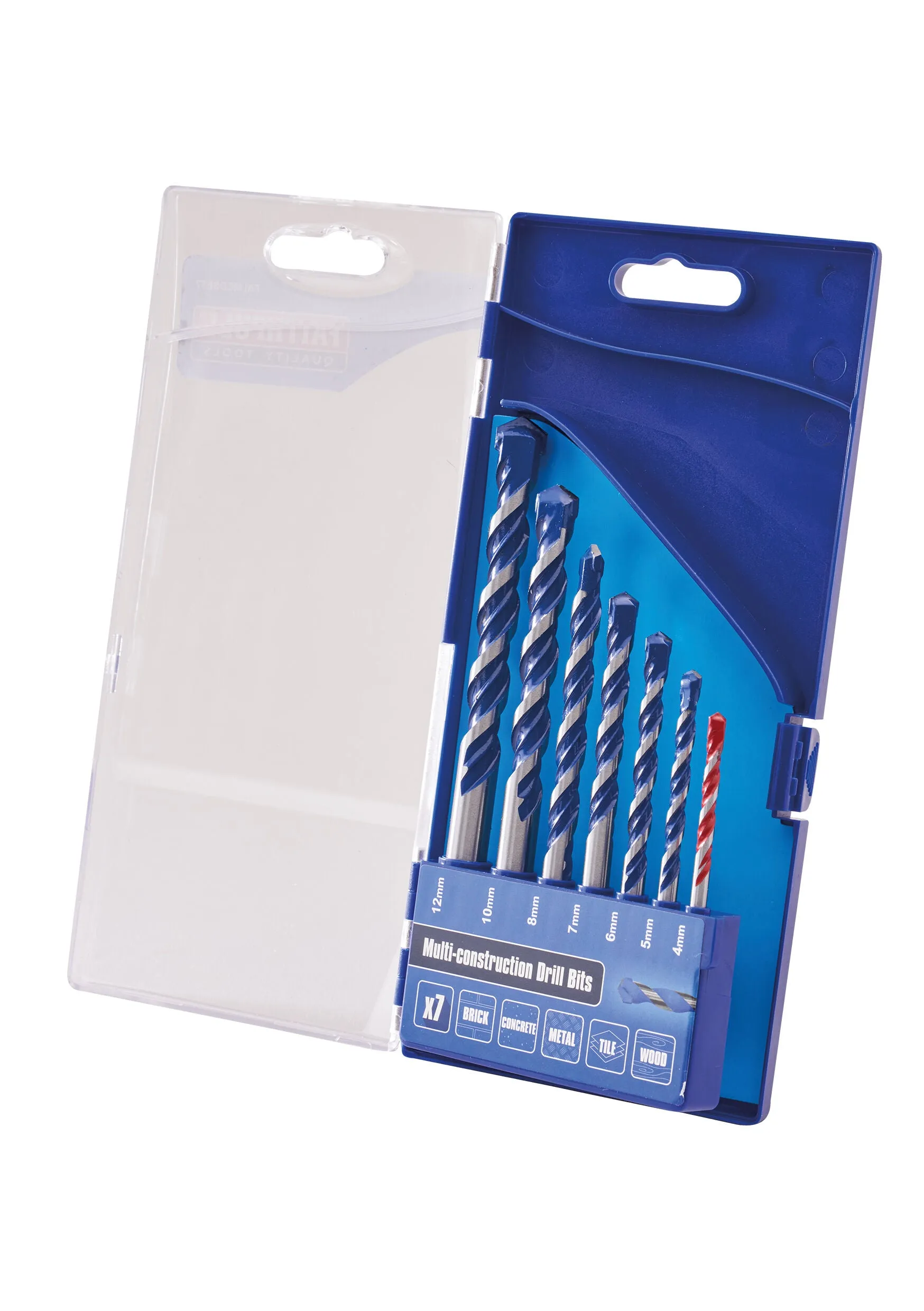 Faithfull 7 Piece Multi-Construction Drill Bit Set