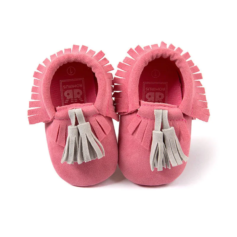 Fashion Suede PU Leather Infant Toddler born Baby Children First Walkers Crib Moccasins Soft Moccs Shoes Footwear