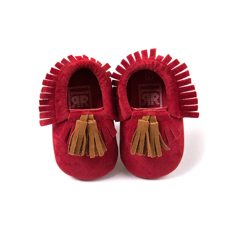 Fashion Suede PU Leather Infant Toddler born Baby Children First Walkers Crib Moccasins Soft Moccs Shoes Footwear