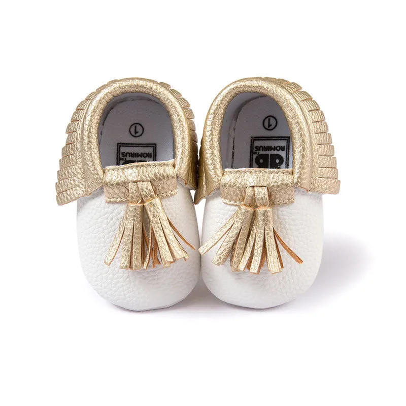 Fashion Suede PU Leather Infant Toddler born Baby Children First Walkers Crib Moccasins Soft Moccs Shoes Footwear