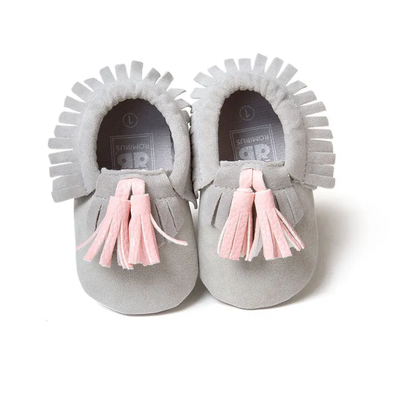 Fashion Suede PU Leather Infant Toddler born Baby Children First Walkers Crib Moccasins Soft Moccs Shoes Footwear