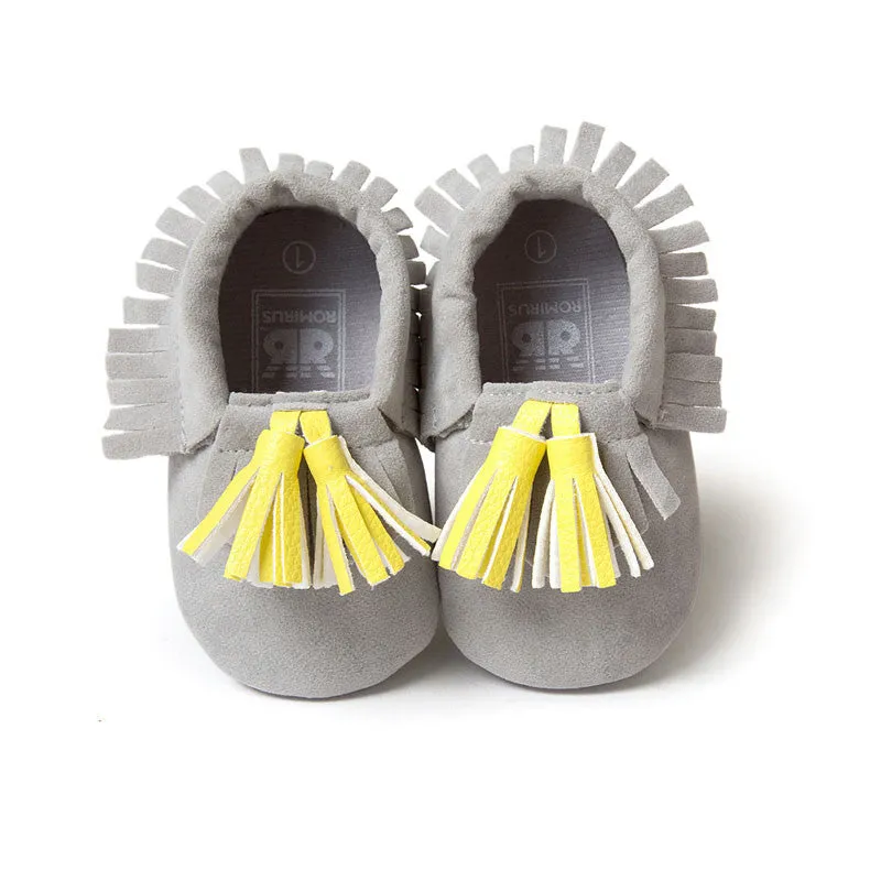 Fashion Suede PU Leather Infant Toddler born Baby Children First Walkers Crib Moccasins Soft Moccs Shoes Footwear