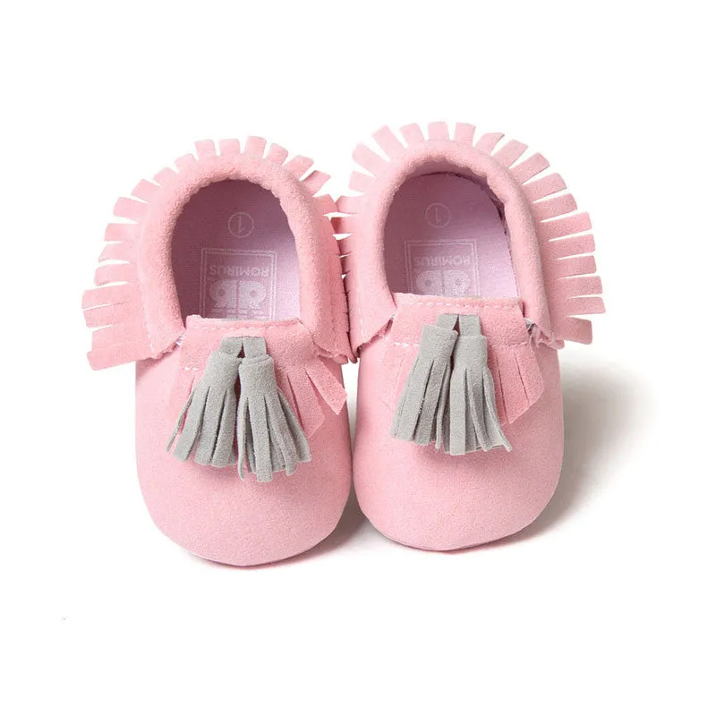 Fashion Suede PU Leather Infant Toddler born Baby Children First Walkers Crib Moccasins Soft Moccs Shoes Footwear