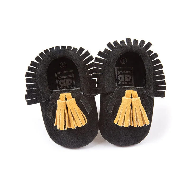 Fashion Suede PU Leather Infant Toddler born Baby Children First Walkers Crib Moccasins Soft Moccs Shoes Footwear