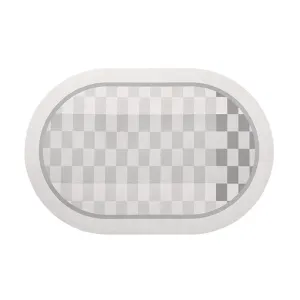 FaSoLa Diatomaceous Earth Non-Slip Bathroom Mat - Checkered Pattern, 40*60cm