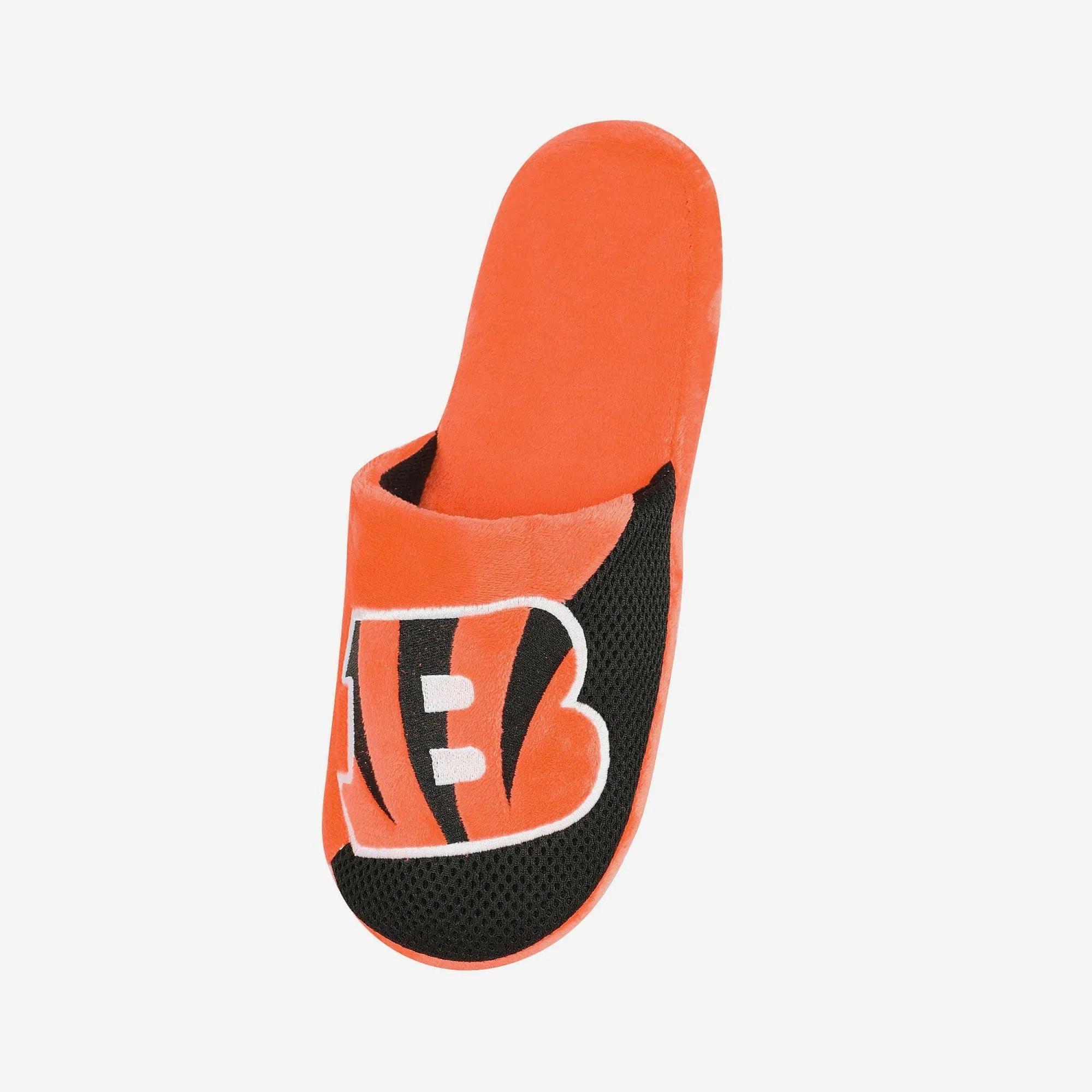 FOCO Cincinnati Bengals - NFL - Mens Team Stripe Slipper - Orange/Black