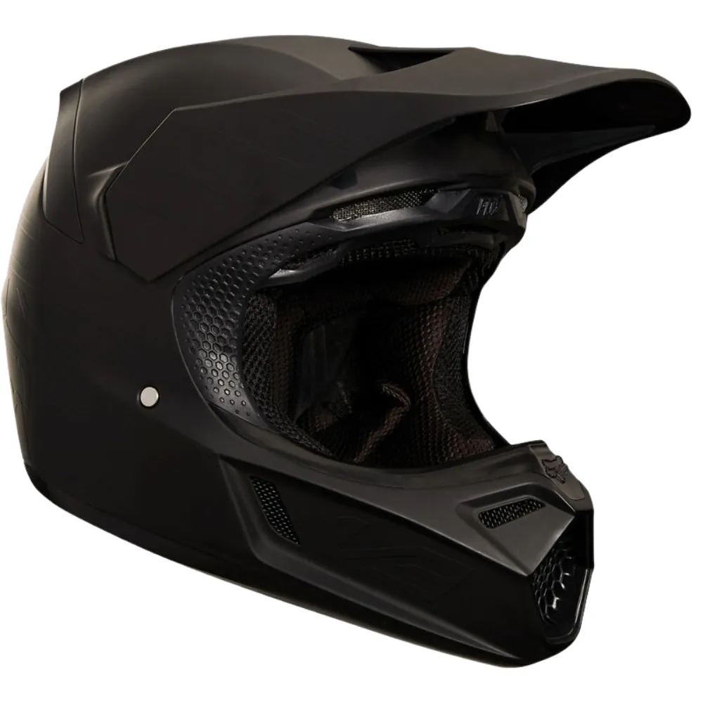 Fox V3 Matte Carbon Black Helmet