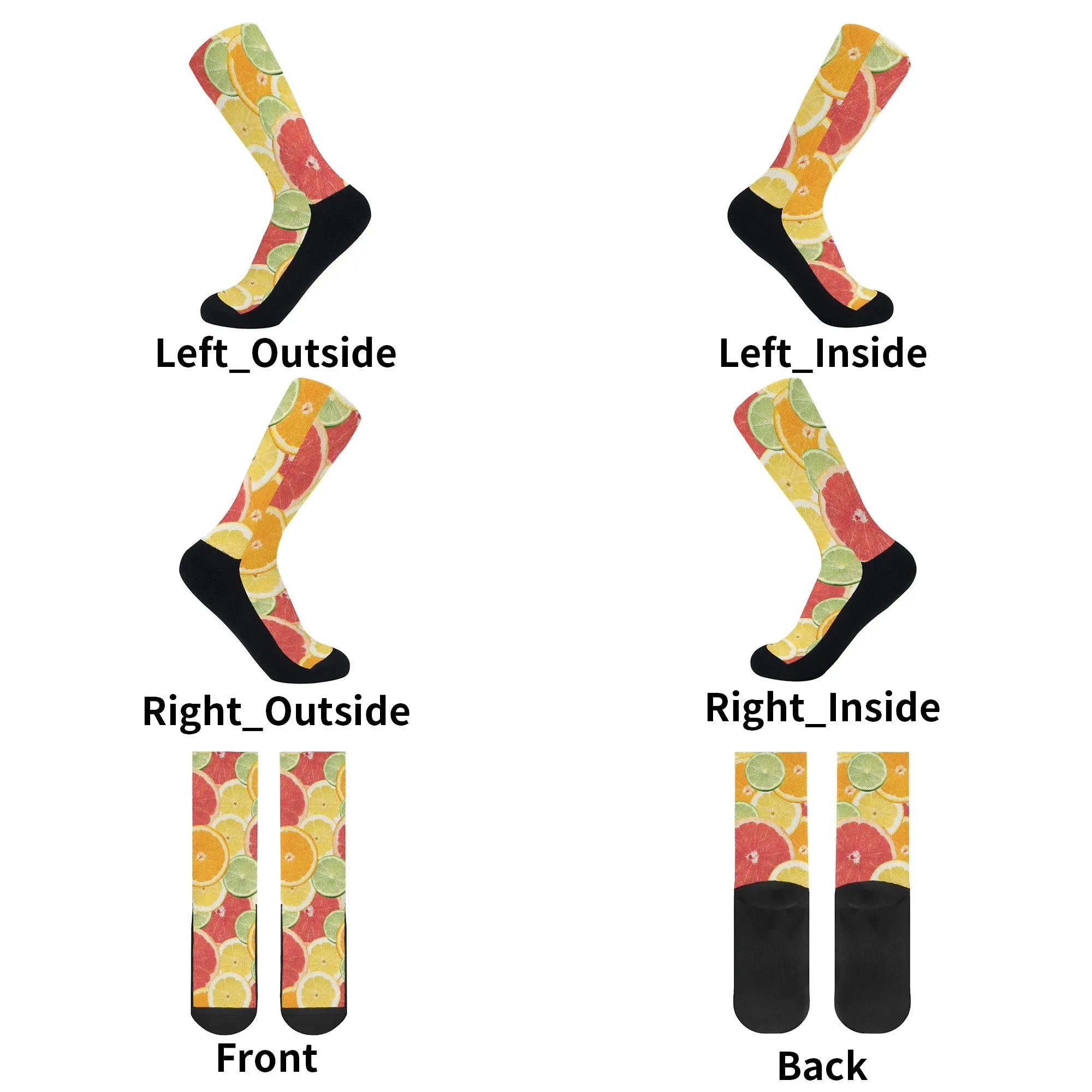 Garden Fresh Socks: Citrus
