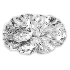 Garden Leaf Platter with Dip Bowl