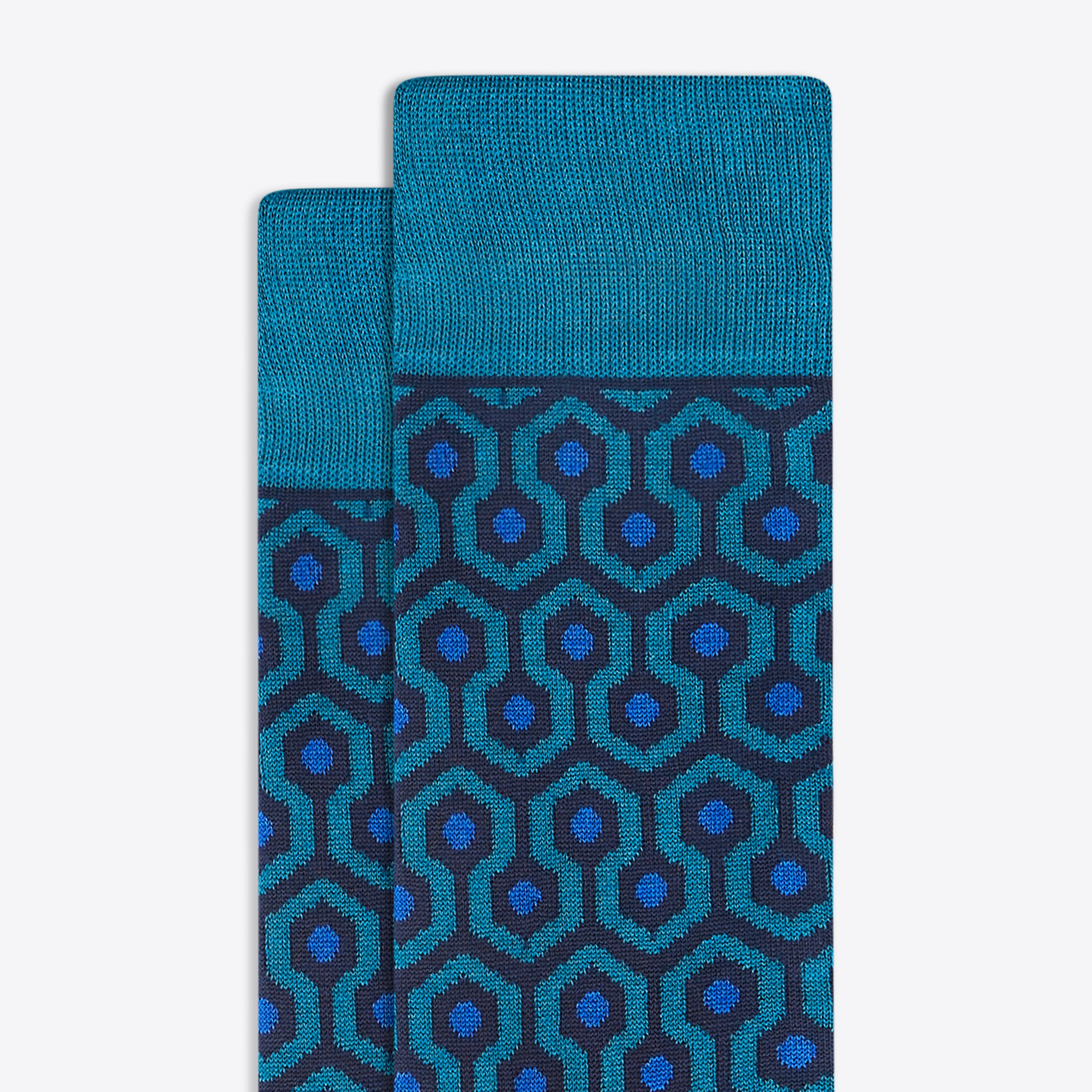 Geometric Mid-Calf Socks
