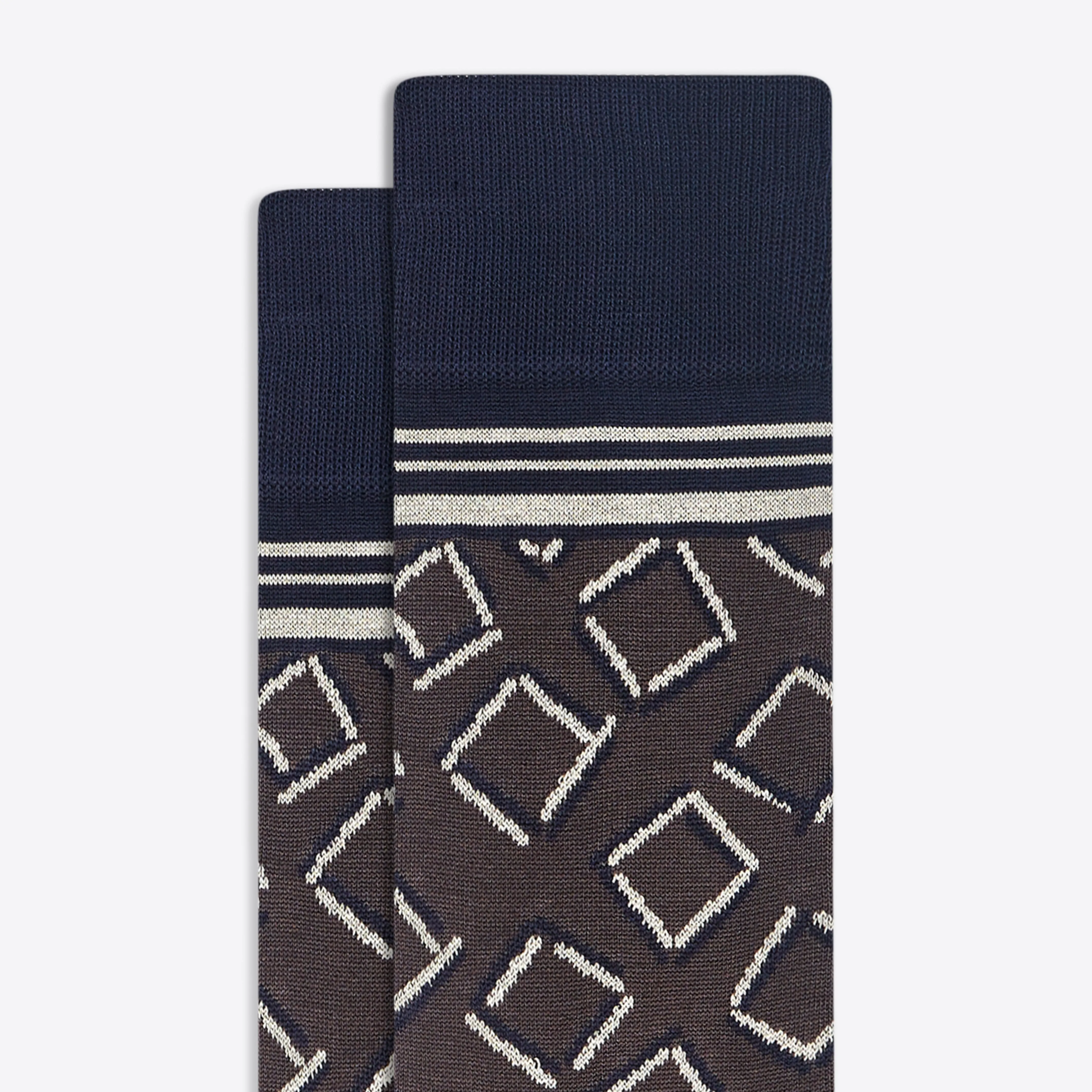 Geometric Mid-Calf Socks