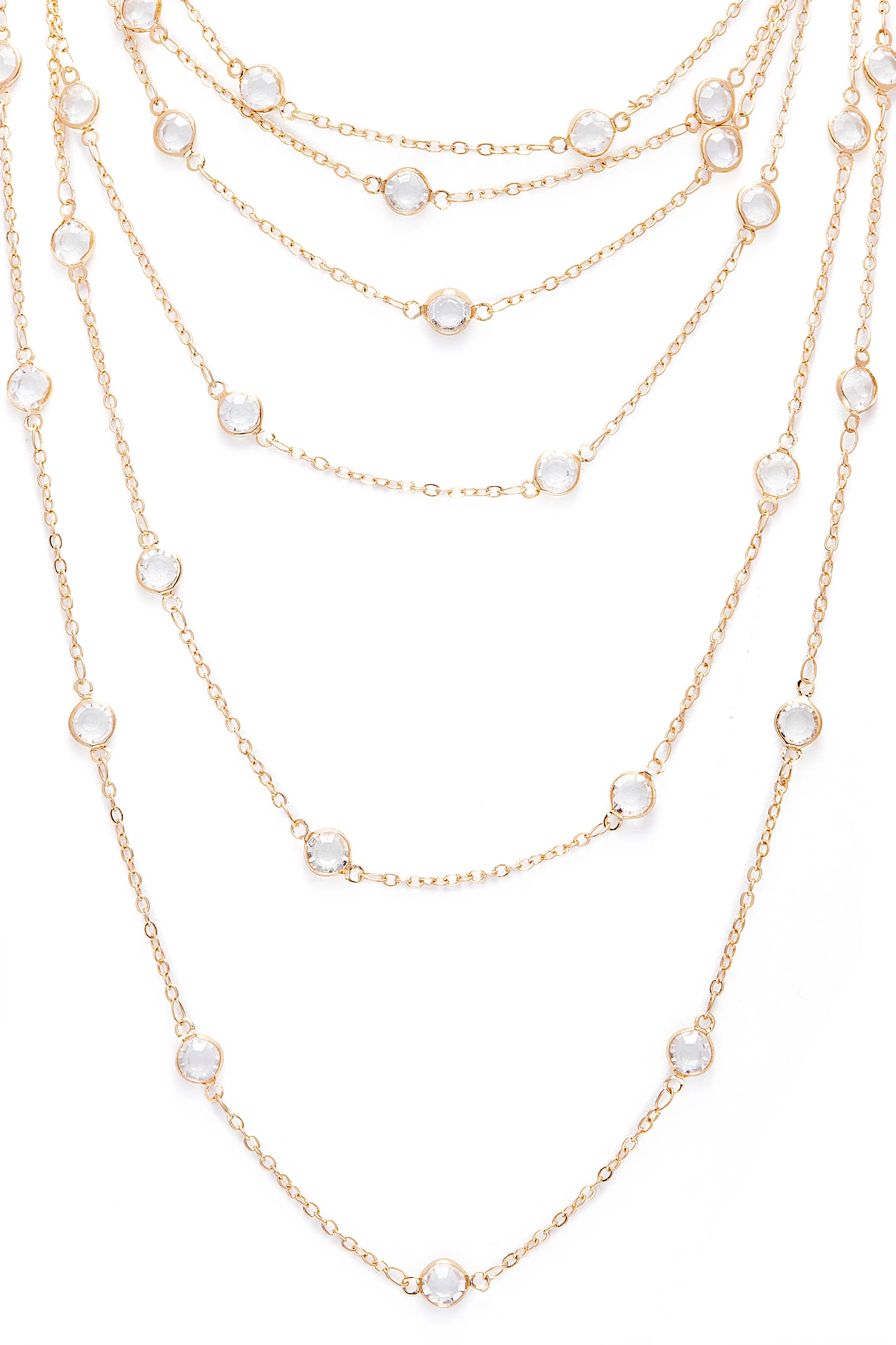 Glass Multi Layer Necklace