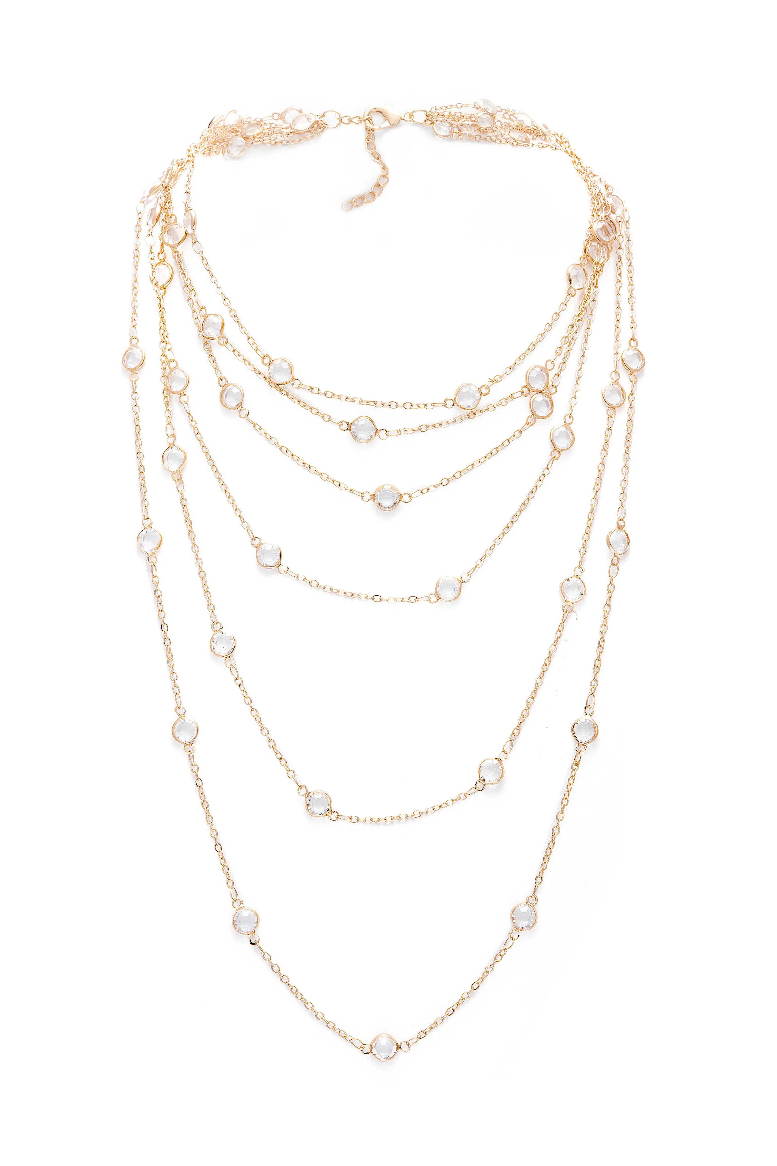 Glass Multi Layer Necklace