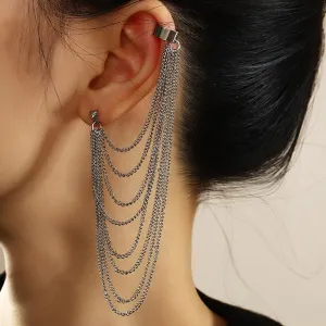 Gothic Multi-Layer Chain Ear Cuff